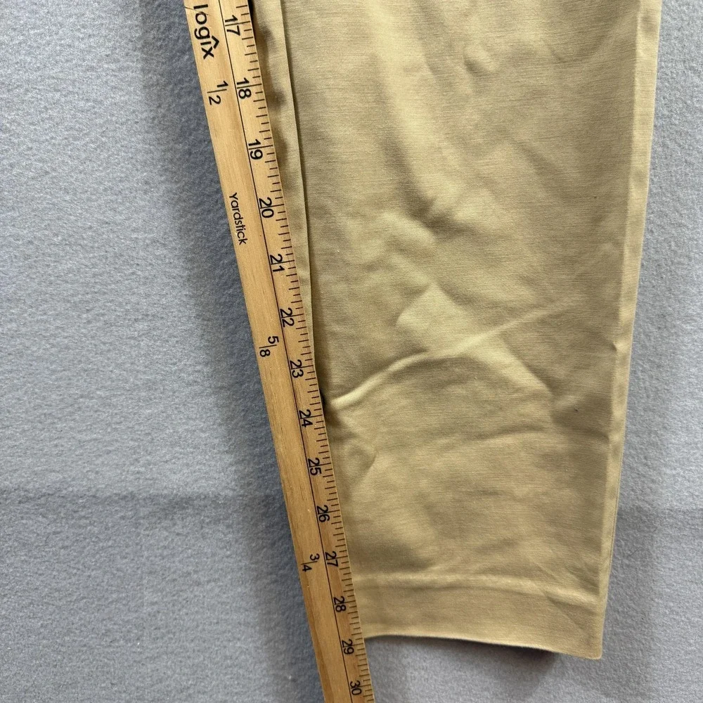Michael‎ Michael Kors Pants Womens 10 Beige Slim Ankle Chino Zip Pockets Stretch